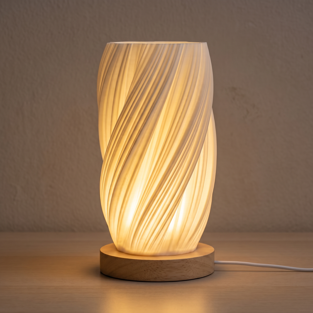 Nela – USB-drevet vaselampe med dimmer