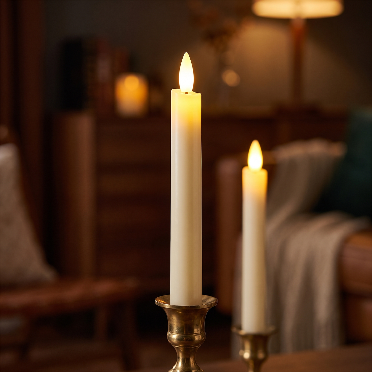Fela – Genopladelige LED-kronelys med ladestation, 6 stk.
