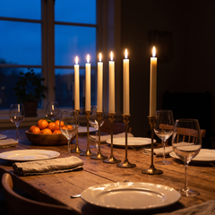 Fela – Genopladelige LED-kronelys med ladestation, 6 stk.